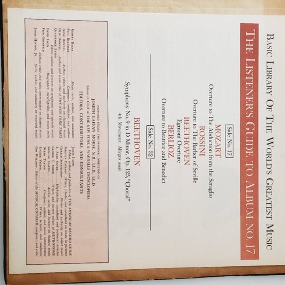 Vintage 1950s NO.17 World's Greatest Music Album GUC - Picture 11 of 13